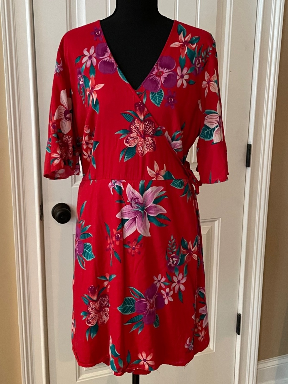 Old Navy Red Hawaiian Dress